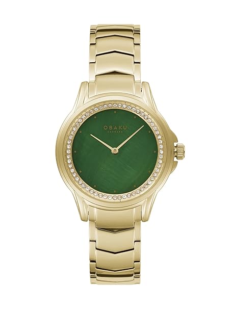 Obaku Jasmin Sugar Analog Green Dial Women's Watch