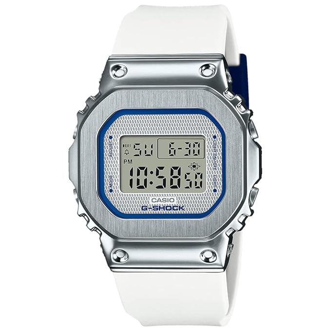 G-Shock  White Digital Dial White Resin Strap Women's Watch GM-S5600LC-7DR