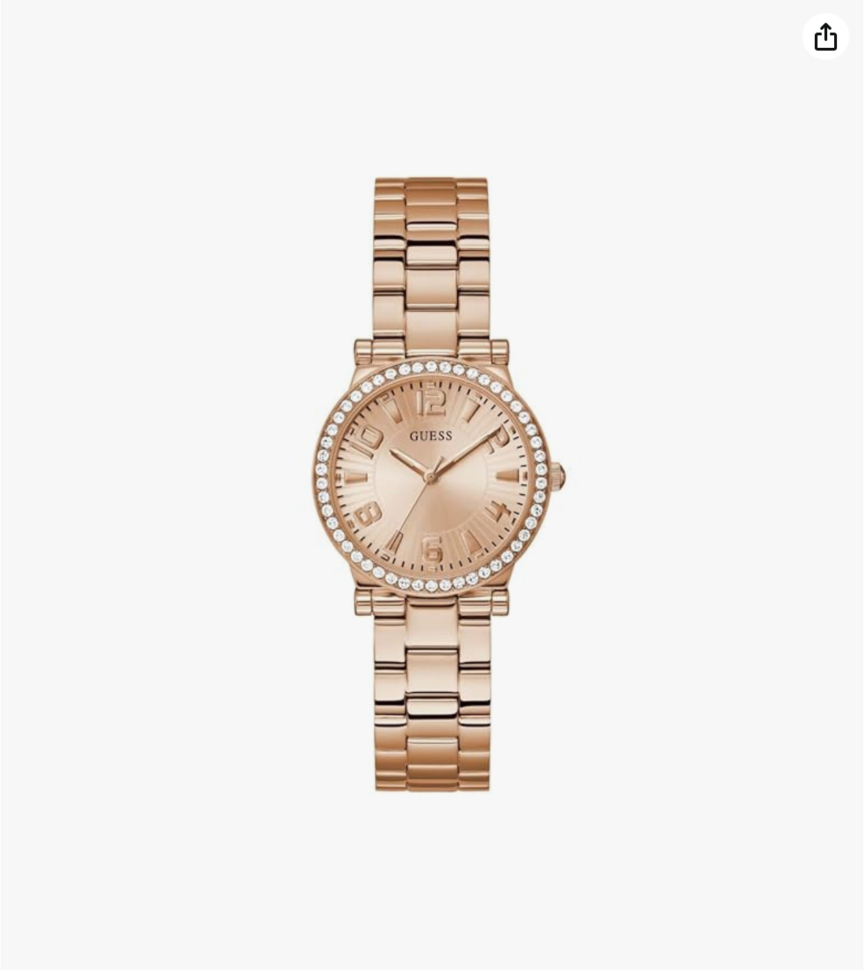 GUESS Stainless Steel Analog Rose Gold Dial Women's Watch-Gw0686L3, Band Color-Rose Gold