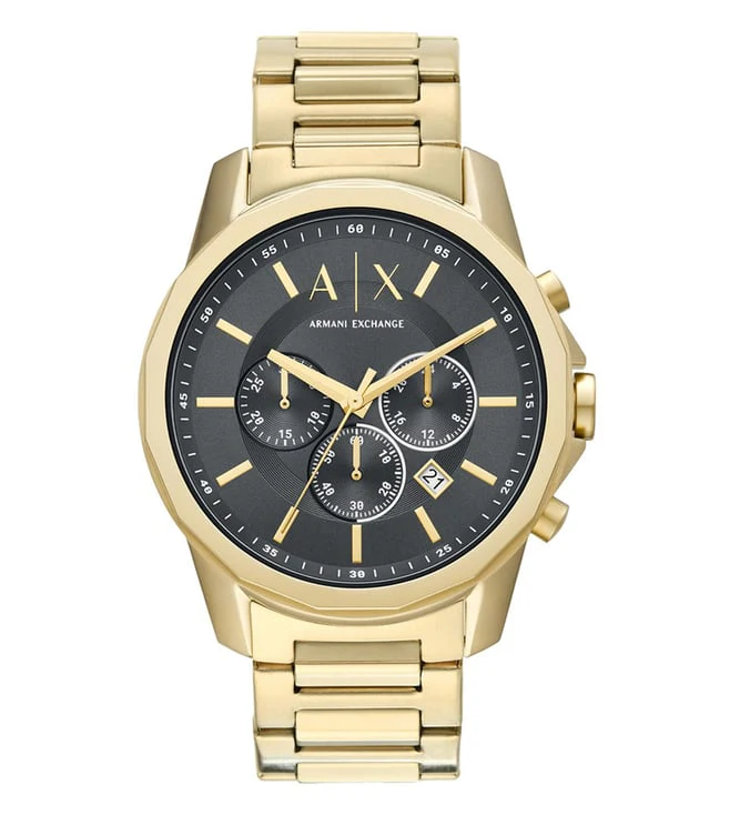 Armani Exchange Chronograph Gold-Tone Stainless Steel Watch