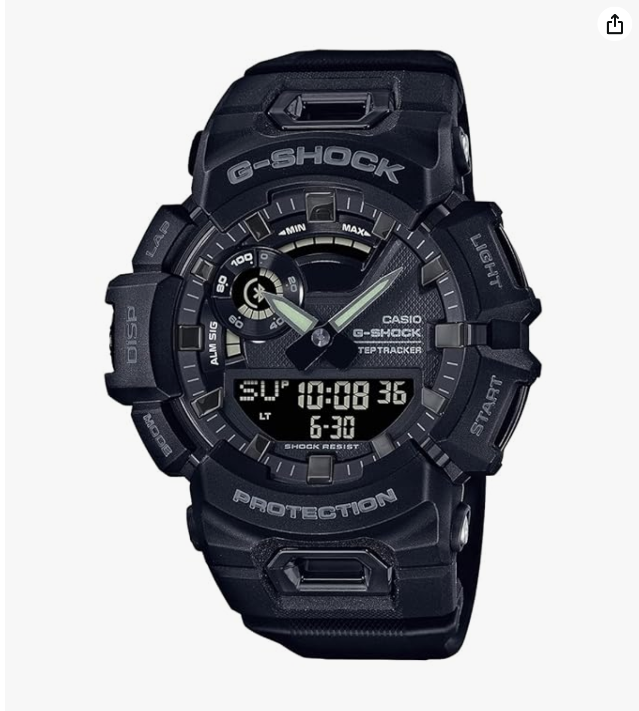 CASIO GBA-900-1ADR G-Shock Black Dial Resin Strap Analog-Digital Watch - For Men