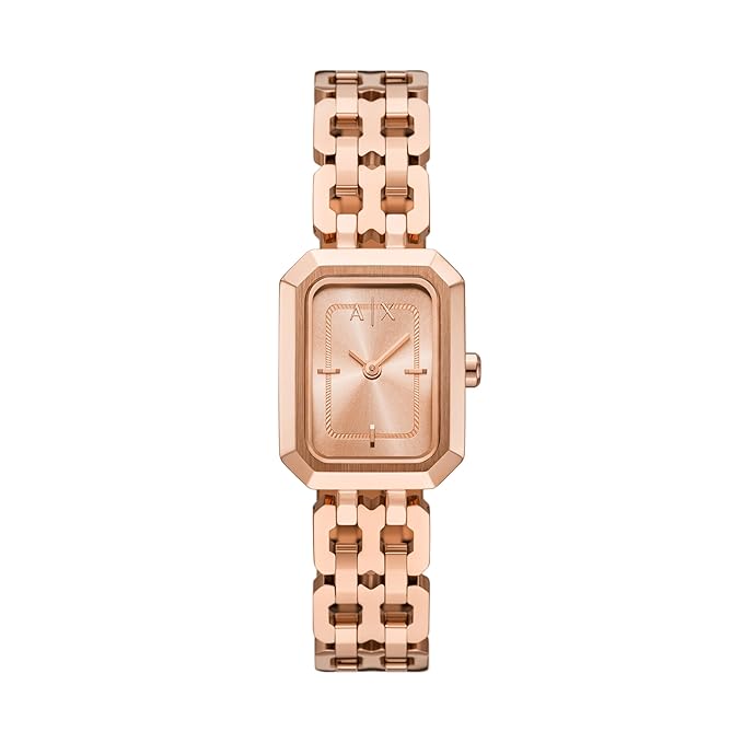 Armani Exchange Analog Rose Gold Dial Women's Watch