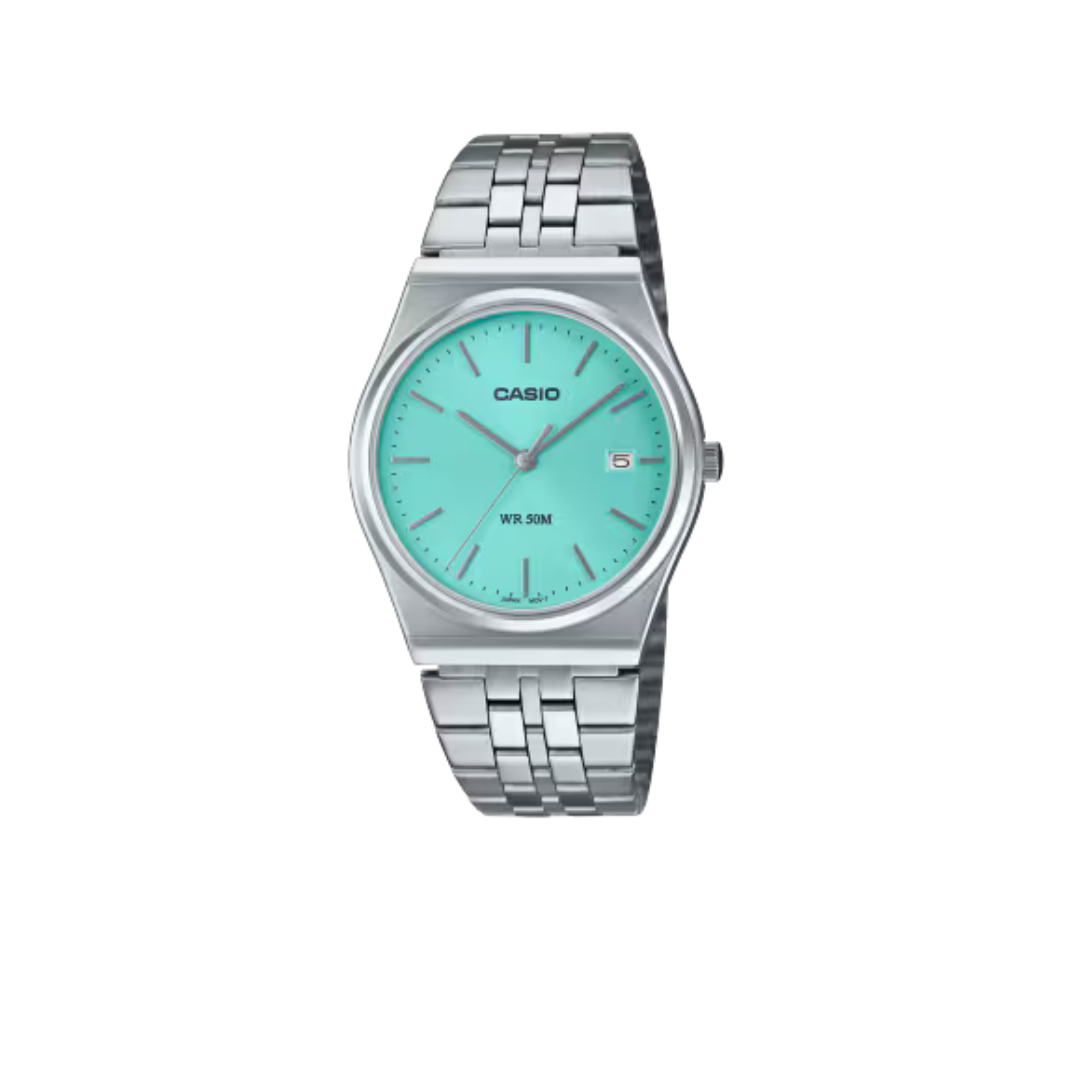 Casio MTPB145D 2A1VDF Tiffany Green A2198 50 m Water Resistance ENTICER Men's Watch