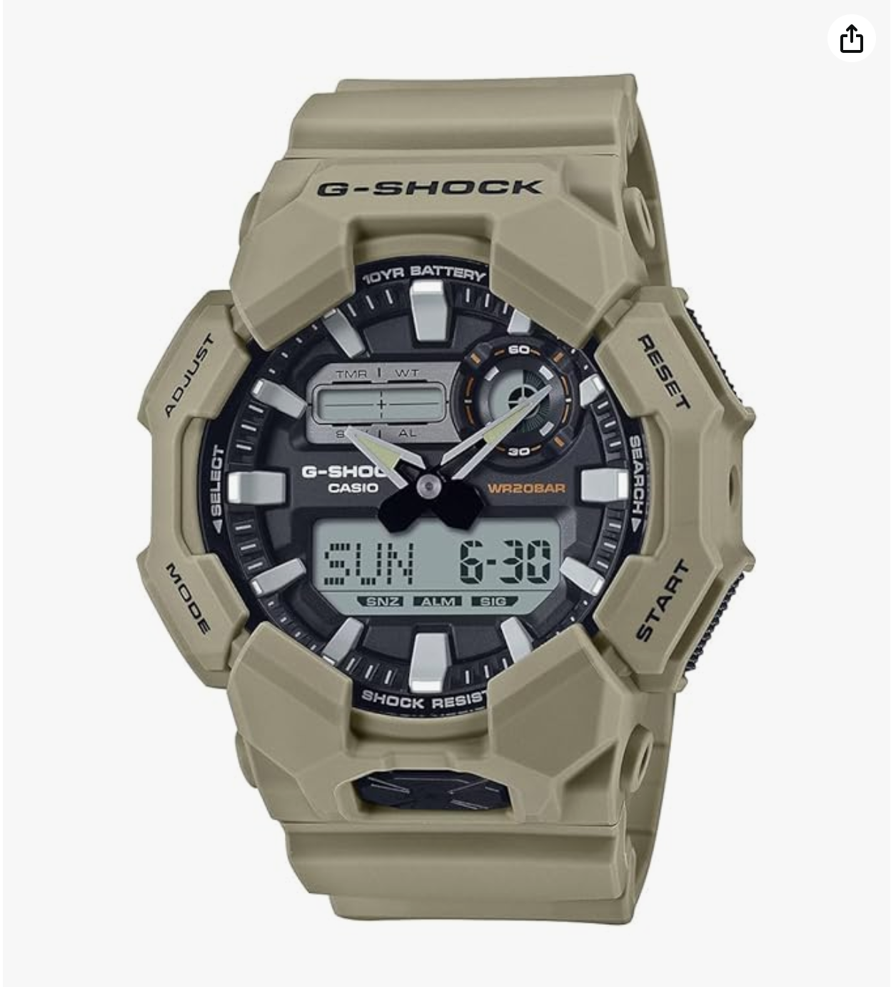 G-SHOCK Analog-Digital Watch - For Men -GA-010-5ADR