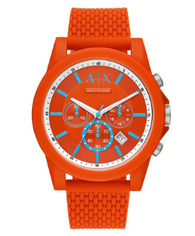Armani Exchange Chronograph Quartz Orange Dial Watch