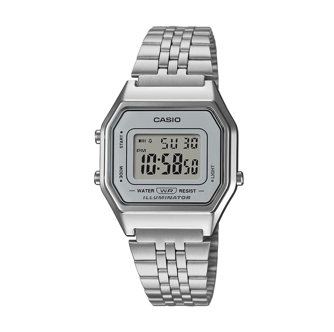 Casio Vintage LA680WA-7DF Digital Clear Dial Women