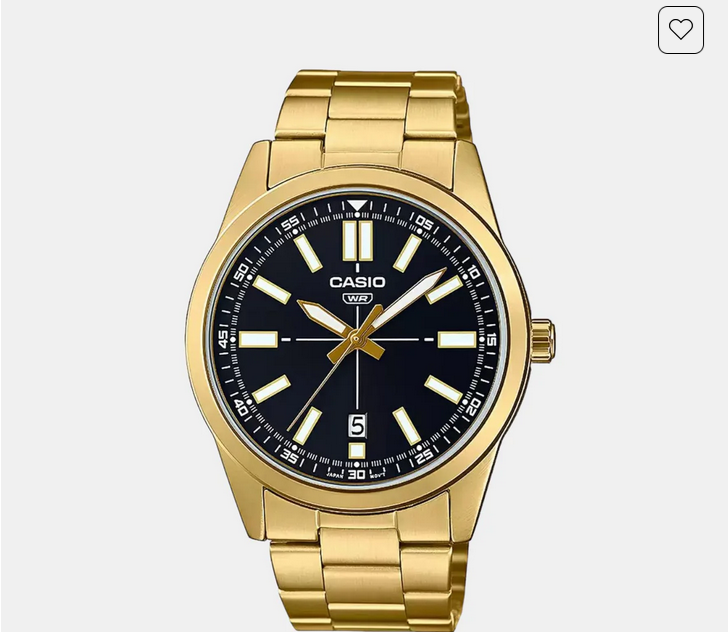 Enticer Men Quartz Black Dial Analog Stainless Steel Watch A1951