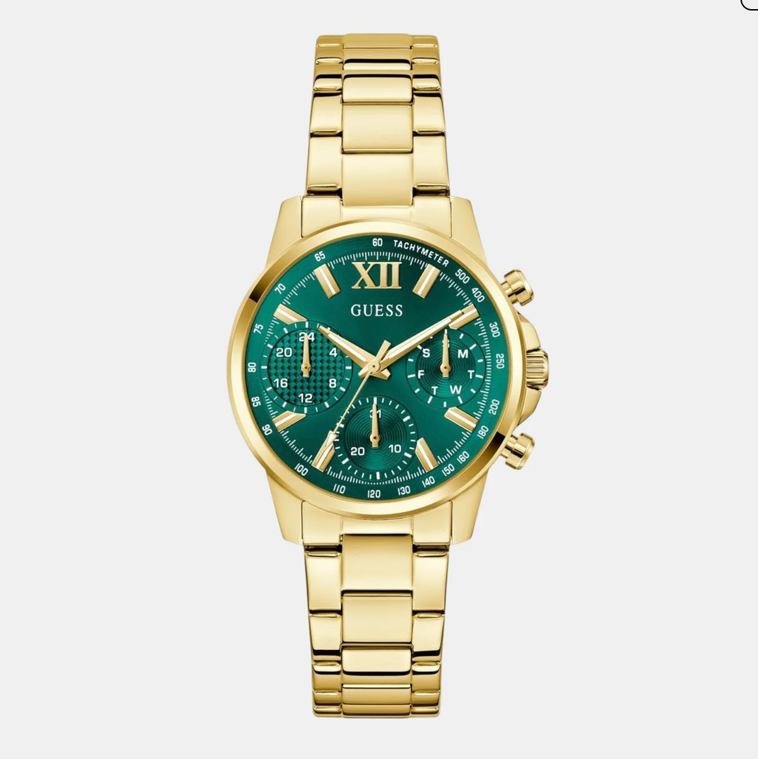 Gd Bailey Women Quartz Green Dial Analog Stainless Steel GW0933L6