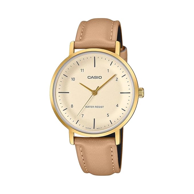 Enticer Women Quartz Gold Dial Analog Leather Watch A2426