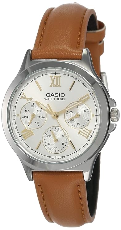 Casio Enticer Analog White Dial Women's Watch -LTP-V300L-7A2UDF