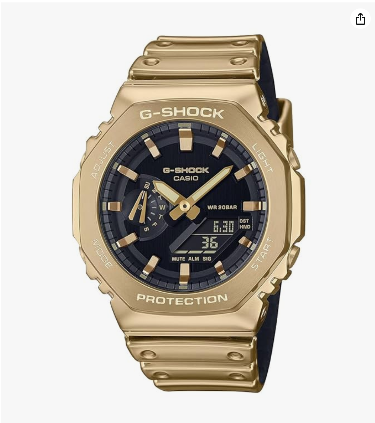 G-Shock Analog-Digital Watch - For Men -GM-2100YMG-9ADR