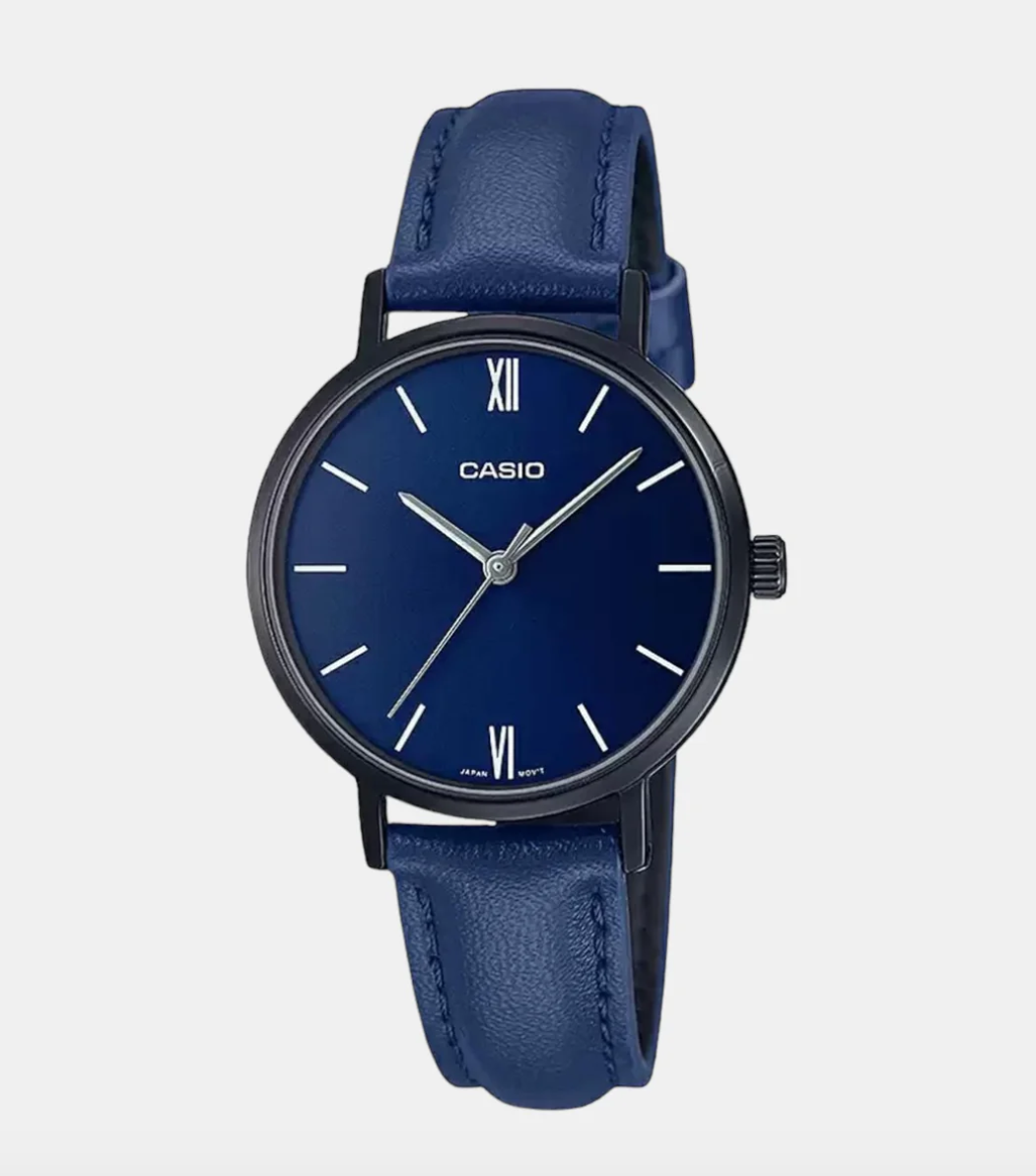 Enticer Women's Analog Leather Watch  - LTP-VT02BL-2AUDF