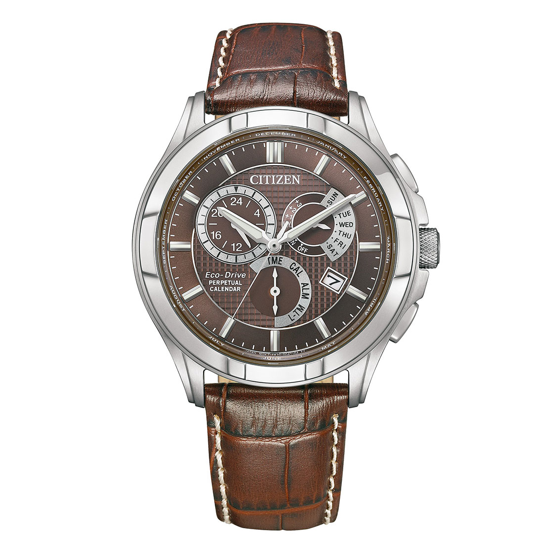 Citizen Eco-Drive Gents Watch Brown Dial - BL8160-07X