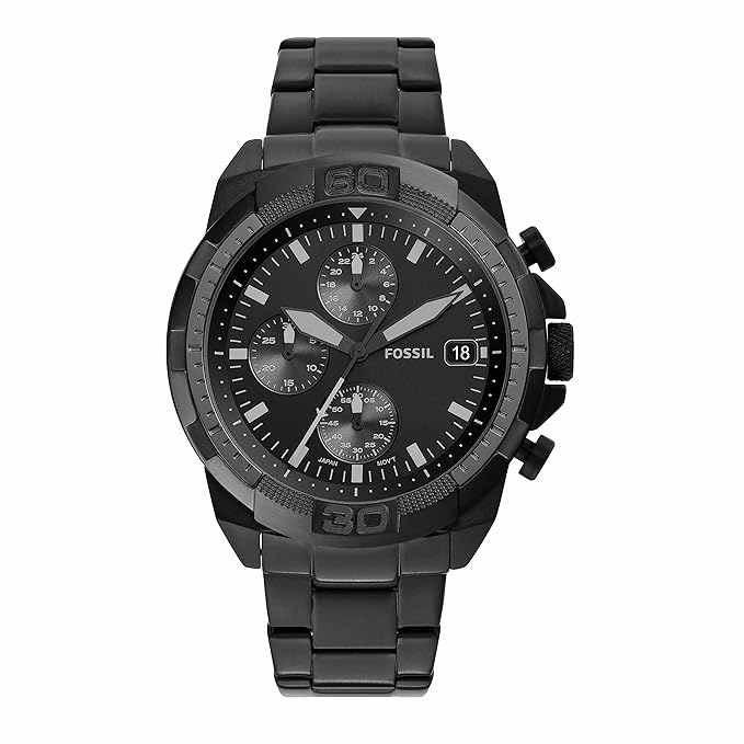 Fossil Bronson Analog Black Dial Men's Watch