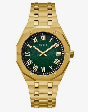 GUESS Asset Analog Watch for Men with Round Dial & Water Resistant Man's Wrist Watches