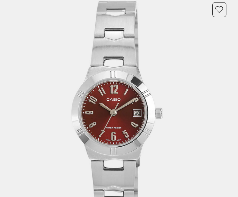 Enticer Women Quartz Red Dial Analog Stainless Steel Watch A2275
