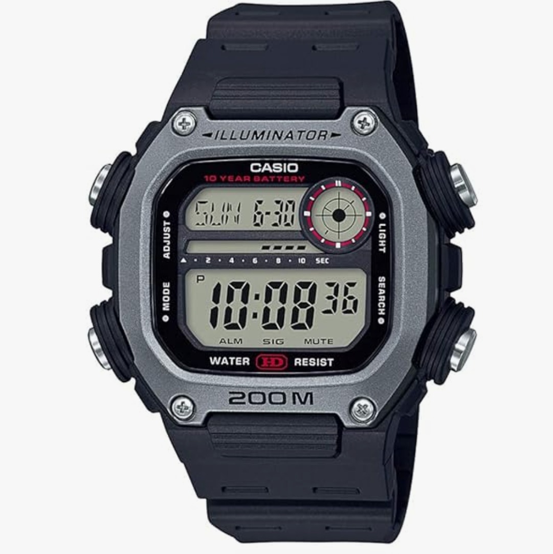 Casio Digital Black Dial Men's Watch-DW-291H-1AVDF (I116)
