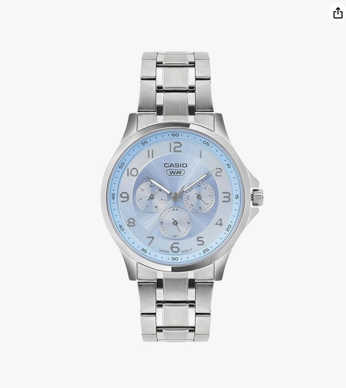 Casio Enticer Men MTP-SN2KD-2A Analog Ice Blue Dial Men
