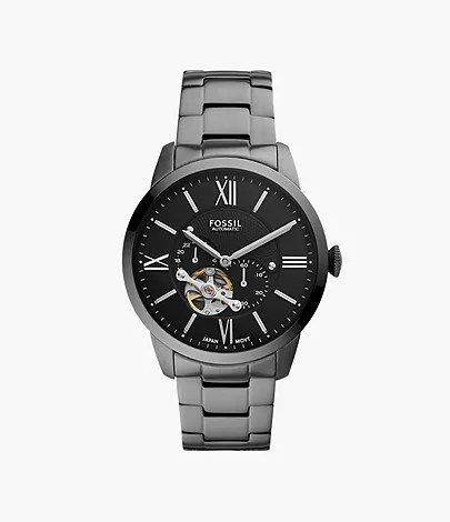 Fossil Townsman Automatic Smoke Stainless-Steel Watch