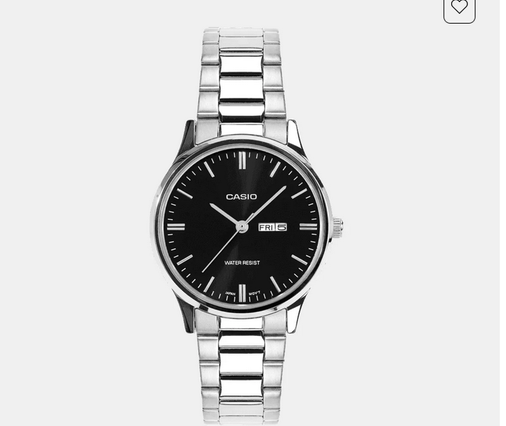 Women Quartz Black Dial Analog Stainless Steel Watch A2501