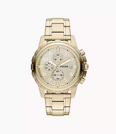 Fossil Dean Chronograph Gold-Tone Stainless Steel Watch