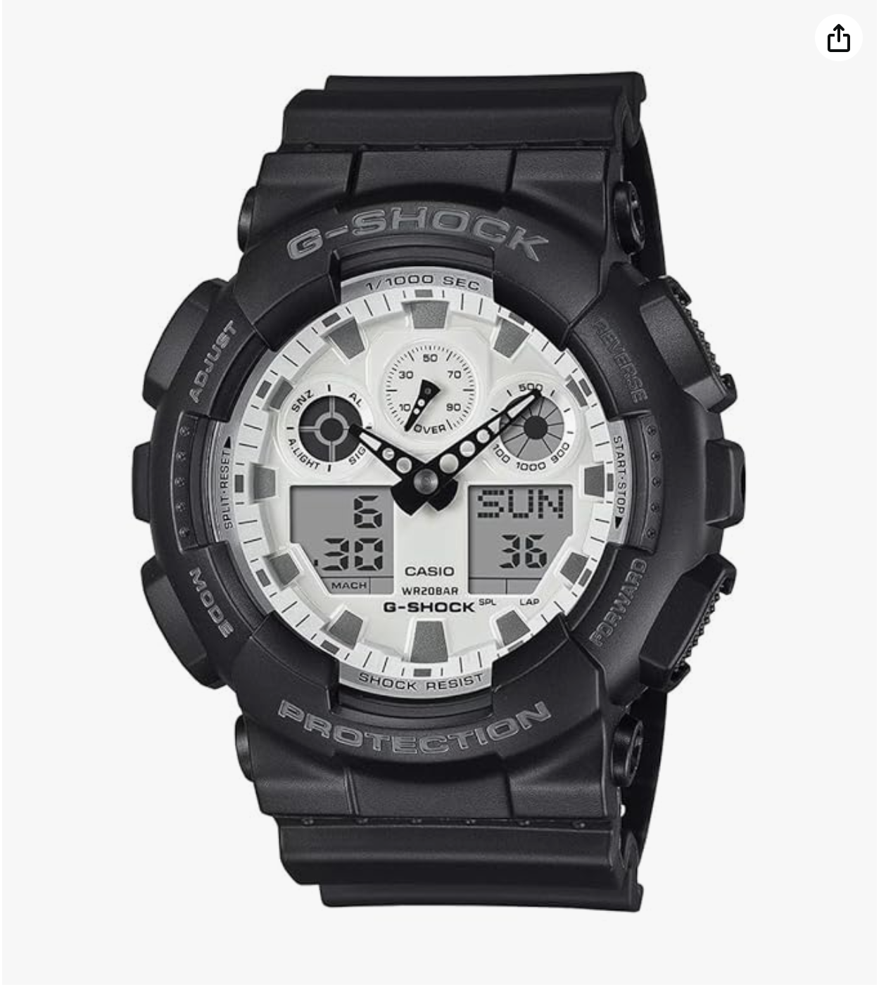 G-Shock Analog-Digital Watch - For Men -GA-100WD-1ADR