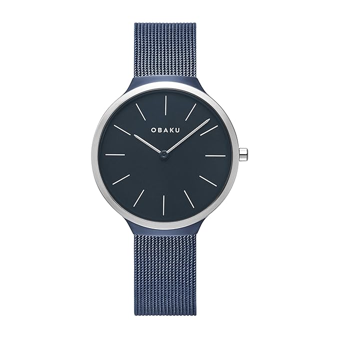 Obaku Ark Lille Arctic Analog Blue Dial Women's Watch