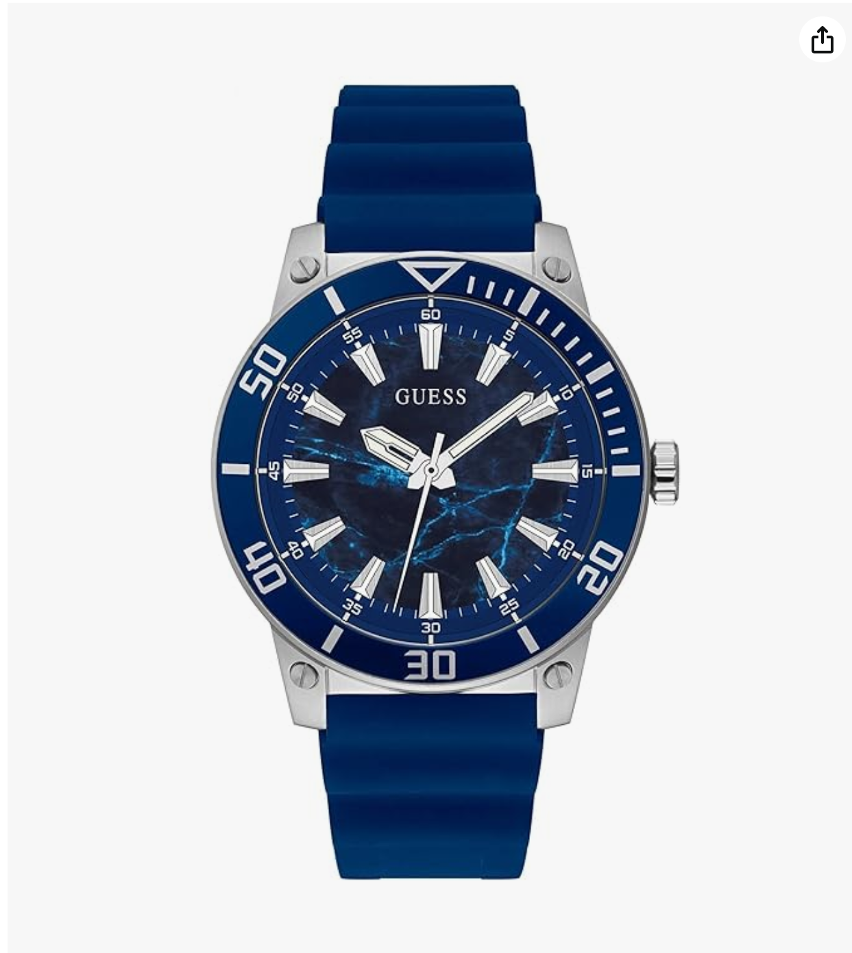 GUESS QUARTZ Men Blue Round Dial Analog Watch - GW0420G1