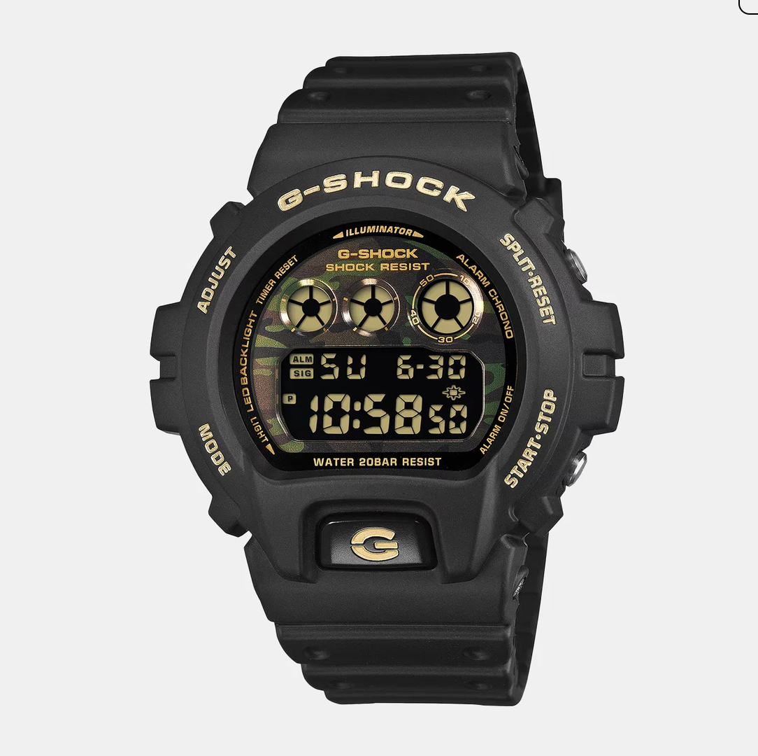 G-shock Dw-6900 Series Men Quartz Black Dial Digital Resin Watch G1818