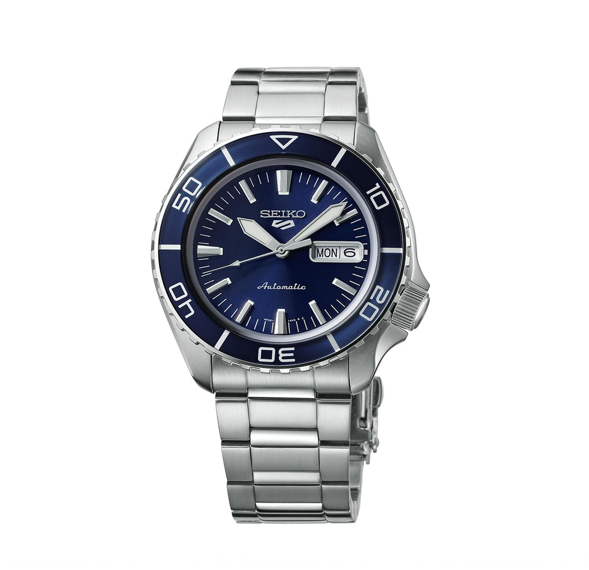 SEIKO Stainless Steel Analog Blue Dial Men's Watch-Srpk97K1