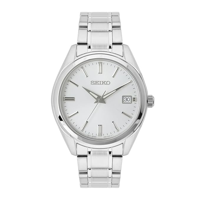 Seiko Analogue Off-White Dial Men's Watch