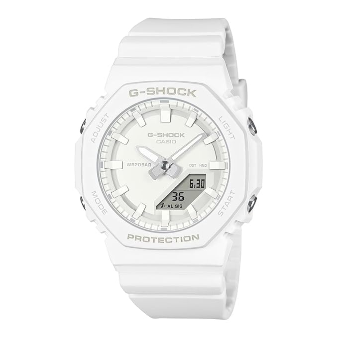 G-Shock GMA-P2100-7ADR White Analog-Digital Dial White Bio-Based Resin Band Women's Watch