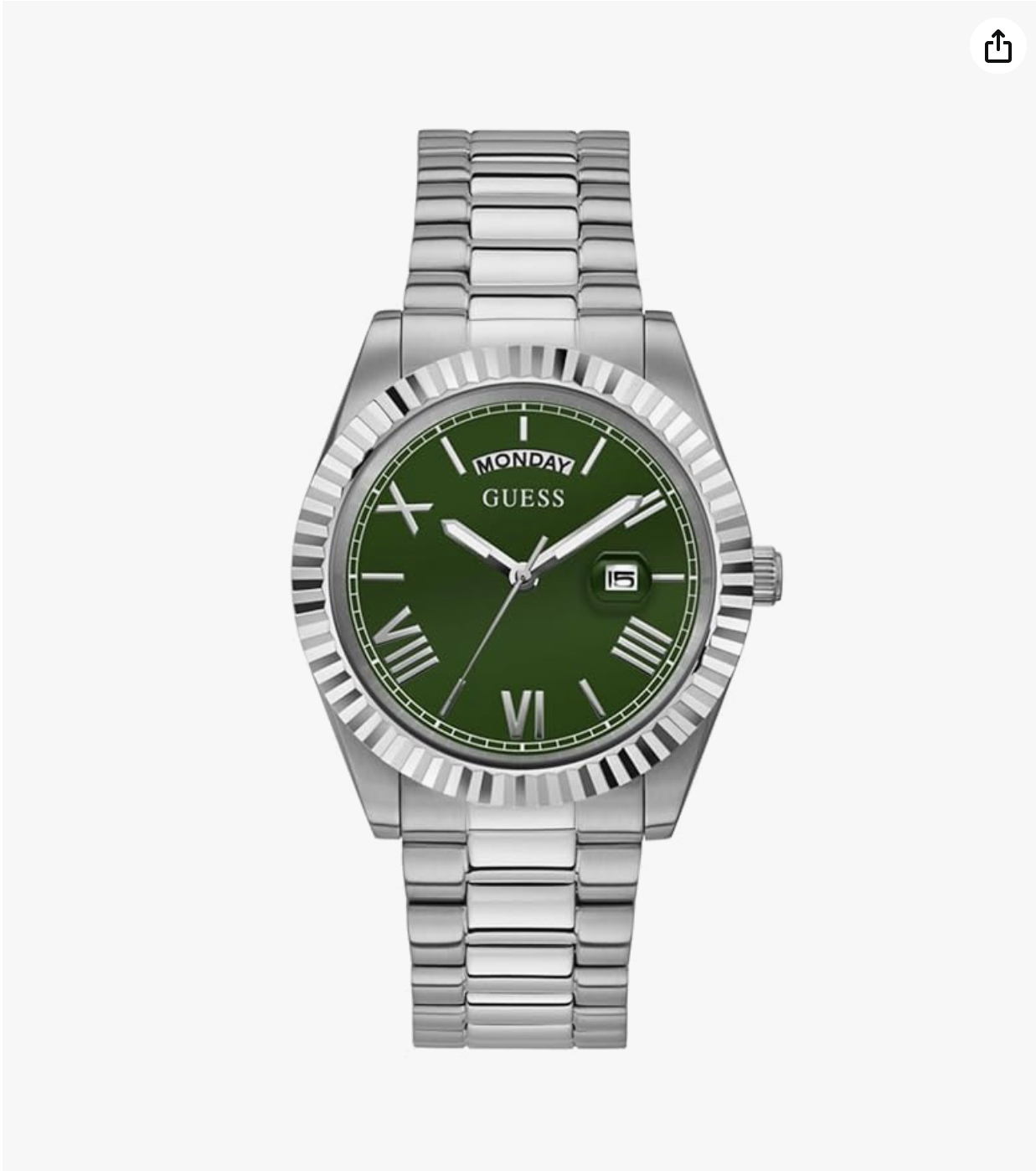 GUESS Men Round Dial Analogue & Water Resistant Man's Wrist Watches