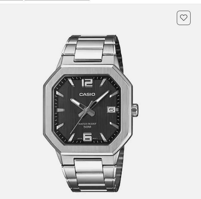 Men Quartz Black Dial Analog Stainless Steel Watch A2523