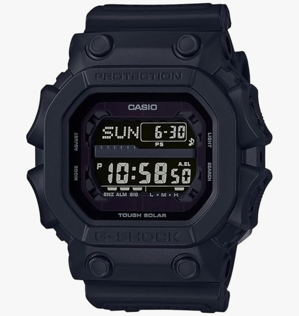 Casio G-Shock GX-56BB-1SDR Digital Dial Black Resin Strap Men's Watch Shock and 200M Water Resistant