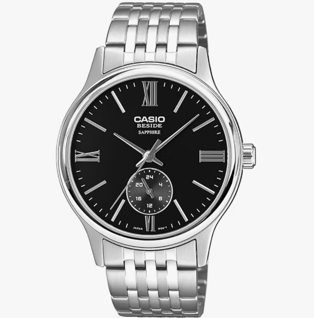 Casio Men BMS-100D-1AVDF Analog Silver Watch Men (A2535)