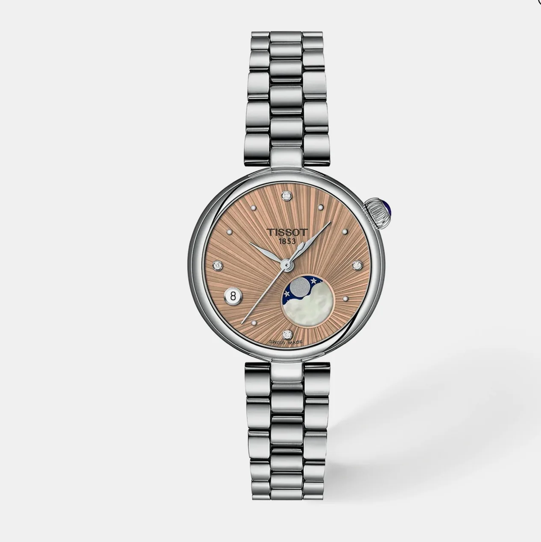 Desir Women Quartz Brown Dial Analog Stainless Steel Watch T1522231154600