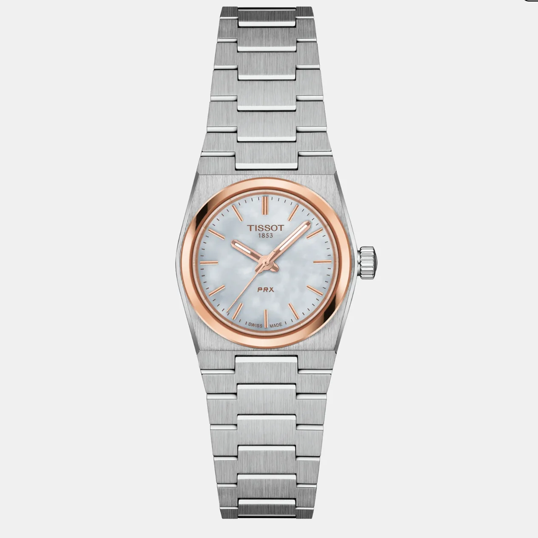 PRX Women Quartz Mother Of Pearl Dial Analog Stainless Steel Watch T1370102111100