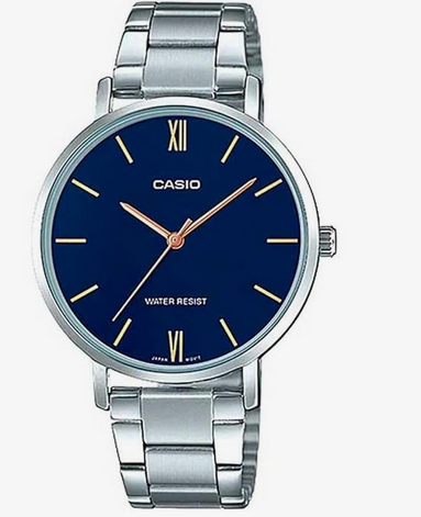 Casio Enticer Analog Blue Dial Women's Watch - LTP-VT01D-2BUDF