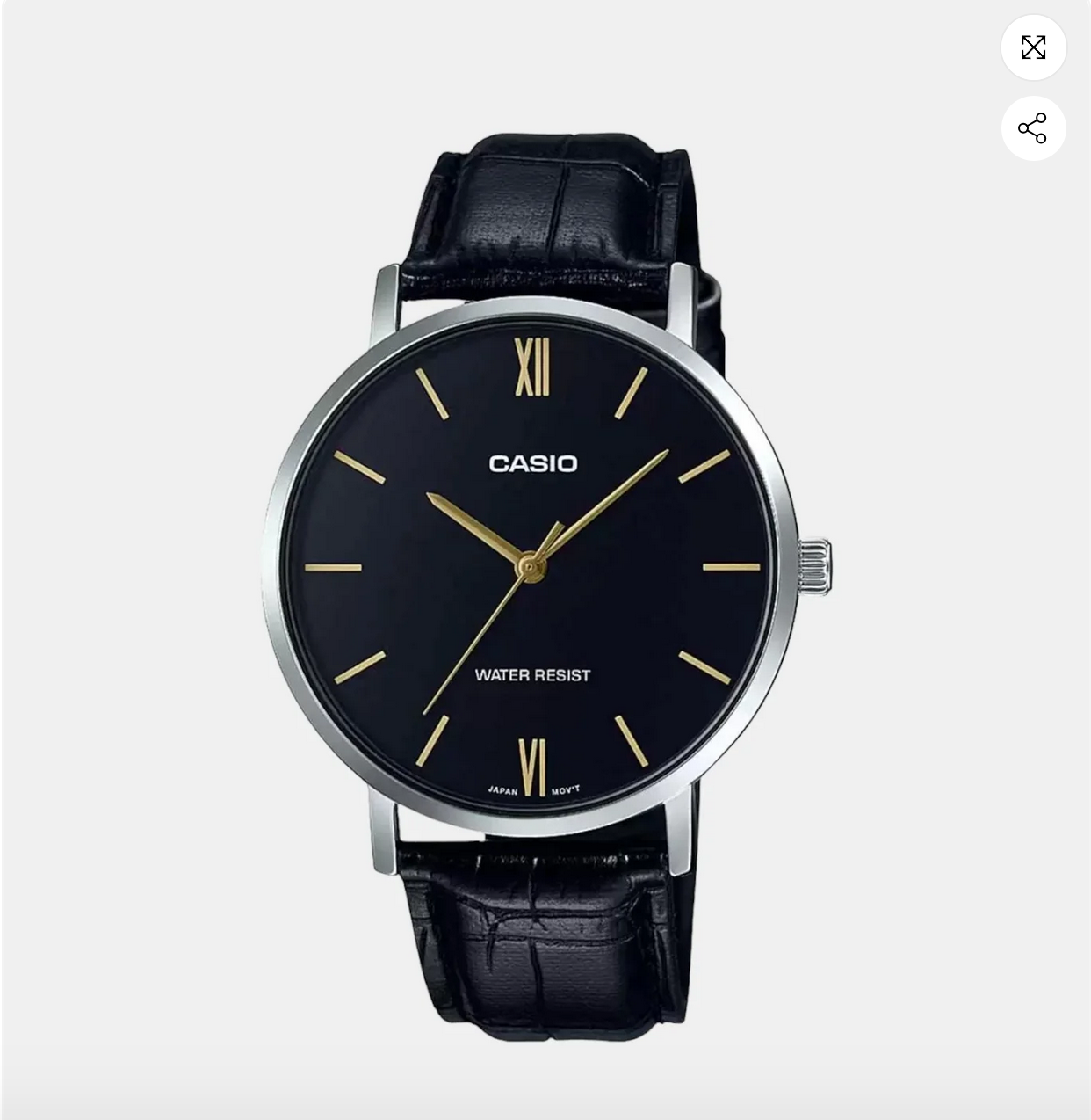 Enticer Men's Analog Leather Watch  - MTP-VT01L-1BUDF