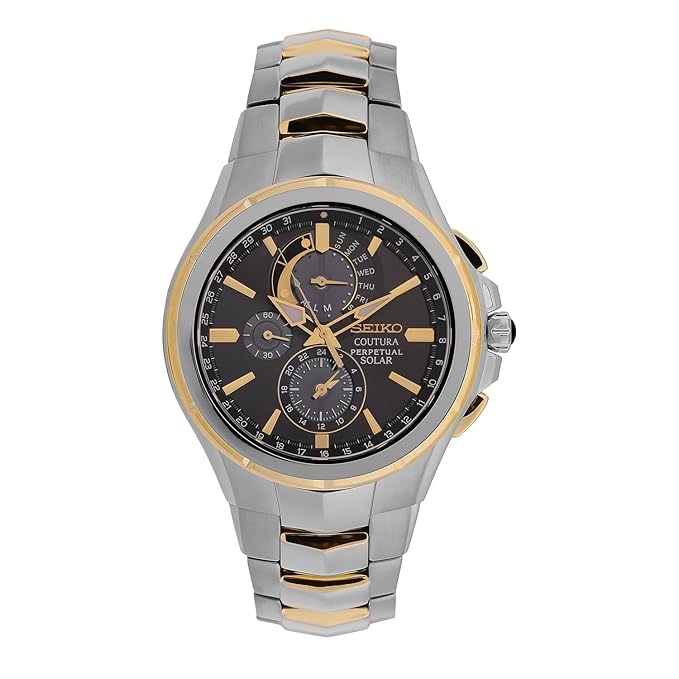 Seiko Metal Analog Grey Dial Men Watch