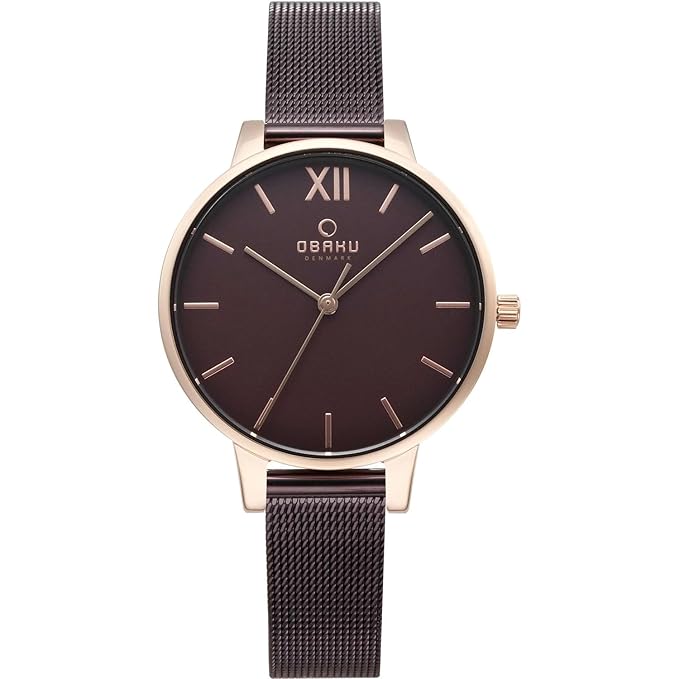 Obaku Analog Brown Dial Women's Watch