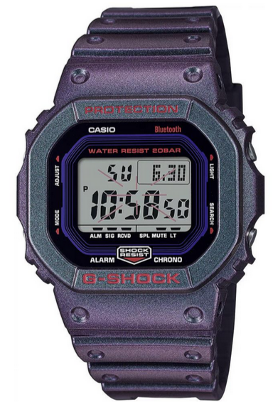 G-Shock Men Quartz Black Dial Digital Resin Watch DW-B5600AH-6DR