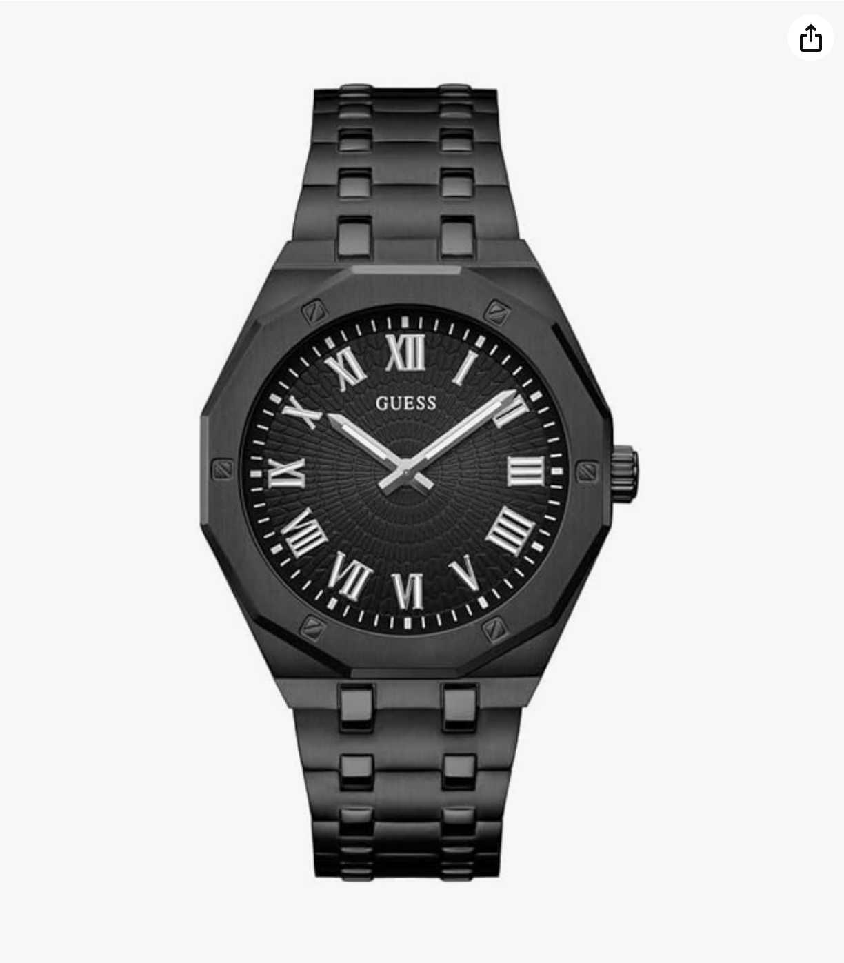 GUESS Asset Analog Watch for Men with Round Dial & Water Resistant Man's Wrist Watches