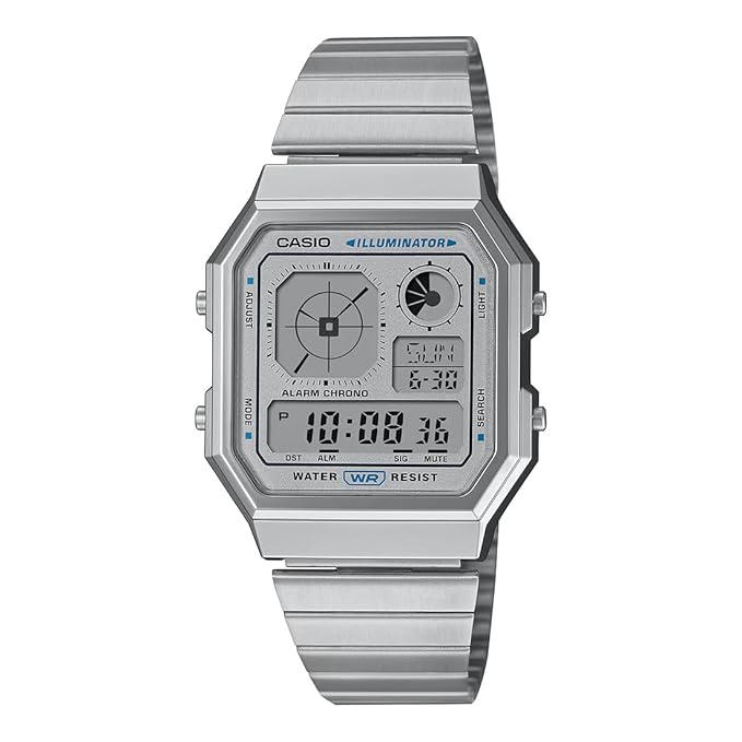 Casio Vintage A130WE-7ADF Digital Silver Dial Unisex watch