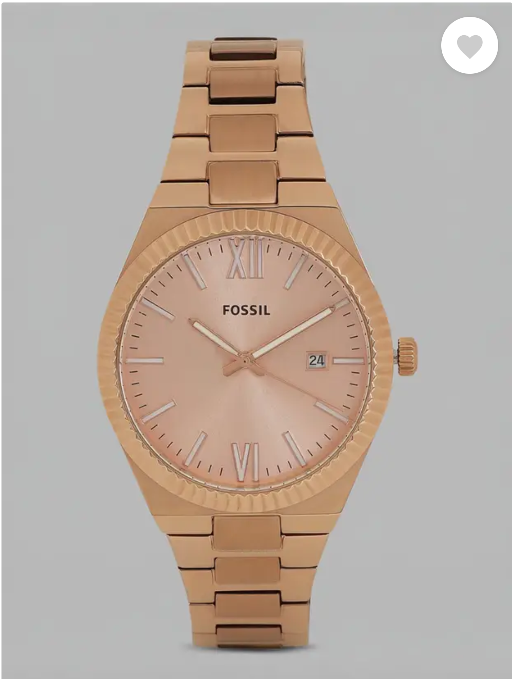 Scarlette Three-Hand Date Rose Gold-Tone Stainless Steel Watch