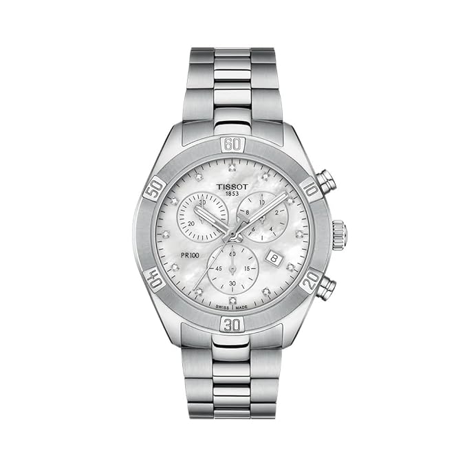 Tissot PR 100 Mother of Pearl Chronograph Women's Watch
