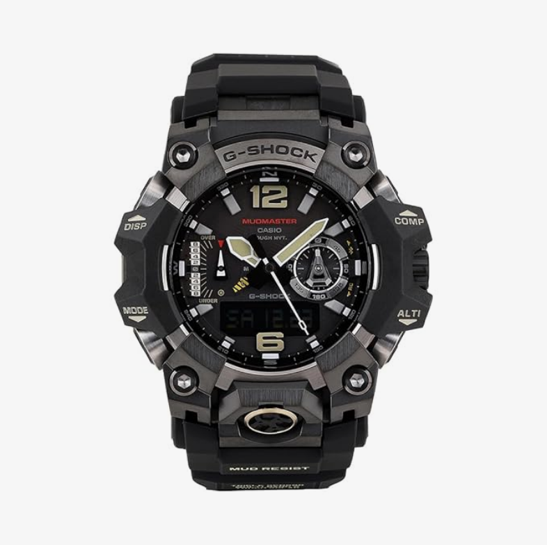 Casio G-Shock GWG-B1000-1ADR Gray IP Analog-Digital Dial Black Resin Strap Men's Watch Mud Resistant Tough Solar