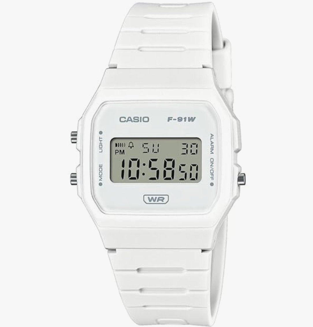 Casio Youth F-91WB-7ADF Digital White Dial Unisex (D372)