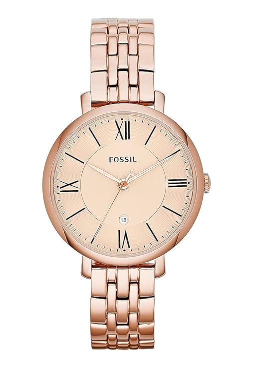 Fossil Analog Rose Gold Dial Women's Watch